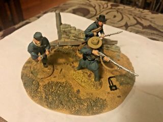 Don Troiani Painted Metal Toy Soldiers (3) Civil War Rebels 12th Tennessee Diorama