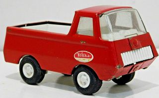 Vintage Tonka Pressed Steel Mini Econoline Red Pickup Truck -