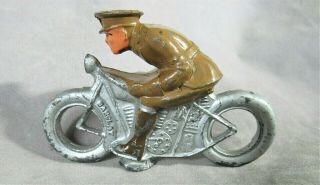 Barclay Lead Soldier On Motorcycle