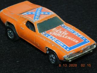 1970 Hot Wheels Orange Dodge 426 Hemi Charger Dixie Challenger