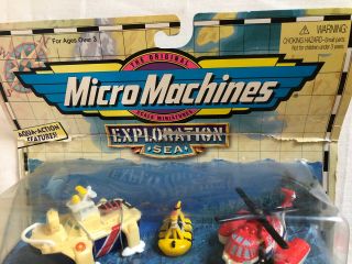 Vintage Galoob 1998 Micro Machines set Exploration 4 Coastal Rescue. 2