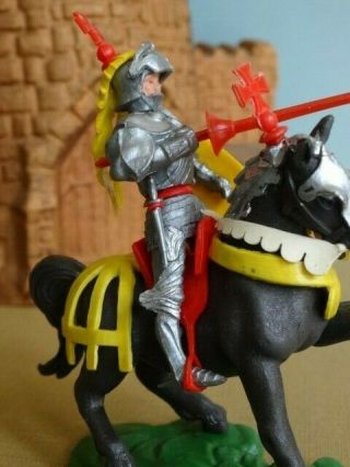 Britains Swoppet Knight,  Mounted Rearing & Attacking With Lance,  Toy Soldiers