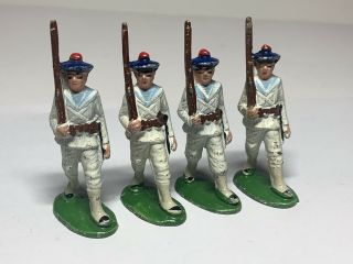 Frenchal W Sticker Quiralu Cast Aluminum Toy Soldier French Sailors Set Of 4