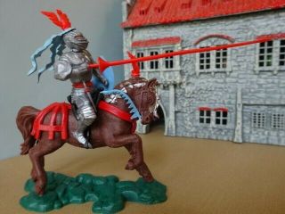 Britains Swoppet Knight,  Mounted Attacking With Lance,  Toy Soldiers,  Complete