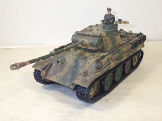 Unimax 1:32 Forces Of Valor Wwii German Panther Tank With Commander In Good Cnd