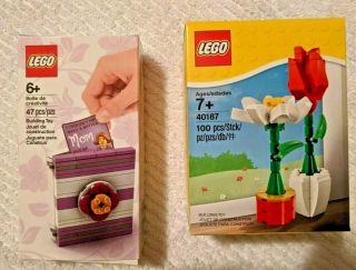 Lego 40187 Valentine Flowers Red Rose White Daisy And Mother 