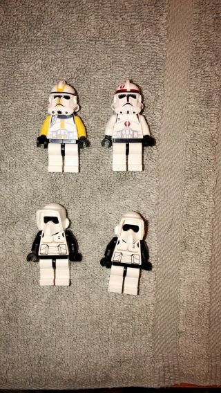 Lego Star Wars Clone Troopers Set Of 4 Minifigures