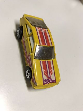 1986 Hot Wheels Flip Outs Flippin’ Frenzy Yellow Nissan 200sx Datsun