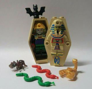 Pharaoh Hotep W/ Mummy Coffin Sarcophagus 2996 3021 1183 5988 Lego Minifigure