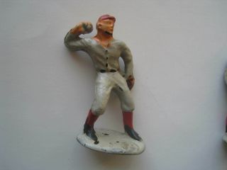 Vintage Auburn Rubber Baseball Figure Pitcher Made In Usa