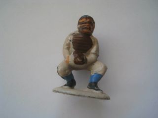 Vintage Auburn Rubber Baseball Figure Catcher Made In Usa