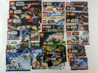 27 Lego Star Wars Instruction Manuals / Booklets | 7661,  7658,  6212 & More