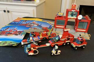 Lego Rsq911 Fire Control Center Set (1989),  2 Vehicles All