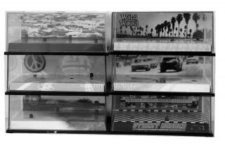 Hot Wheels Set Of 6 Two Car Set Acrylic Display Cases