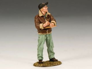 King And Country Af017 - 1:30 Usaaf Crew Chief With Clipboard -