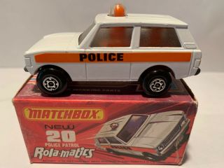 1975 Matchbox 20 Police Patrol Rola - Matics W/orig.  Box