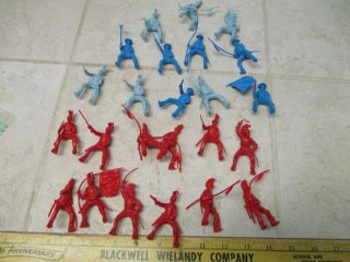 Classic Toy Soldiers Cts Alamo Mexicans Cavalry Red Blue 1/32 Army Figures 54mm