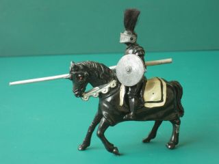 Timpo Ivanhoe (the Black Knight) In Armour - Rare Vintage Lead