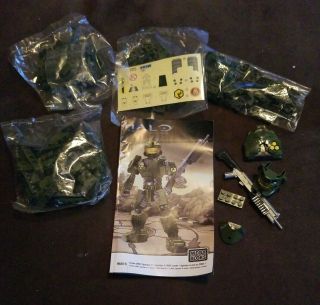 Mega Bloks 96816 Halo Wars Green Unsc Spartan Ii Series (no Box)