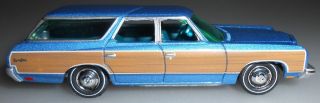 Johnny Lightning 1973 Chevy Caprice Wagon Blue With Rubber Tires Loose 2020