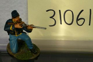 W Britains Civil War 31061 Union Cavalry Trooper Dismounted Kneeling Firing No.  1
