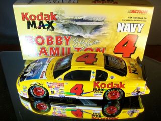Bobby Hamilton 4 Kodak Max Film U.  S.  Navy 2000 Chevrolet Monte Carlo 1:24 2,  508