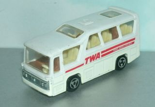 1/87 Ho Scale Trans World Airlines Minibus Coach Bus Diecast Toy - Majorette 262
