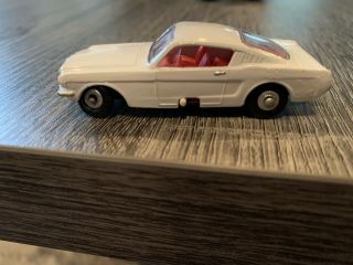 Lesney Matchbox Ford Mustang 8 White With Red Interior Steering