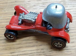 Vintage 1969 Hot Wheels Red Line Mattel Red Barron Toy Car Pristine