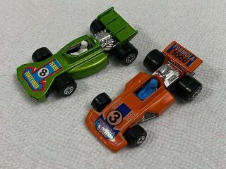 2 Vintage Matchbox Lesney Race Cars No 36 1975 Formula 5000 1973 No 24 Team
