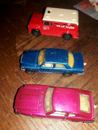 Vintage Matchbox Superfast Lesney Mercedes 450 Sel,  Datsun 260z,  Armoured Trk