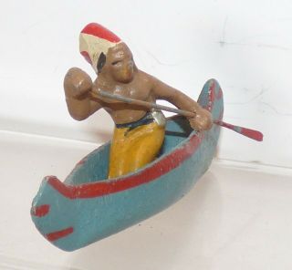 Al15 - Wend Al Blandford.  N A Indian Paddling Canoe Vgc