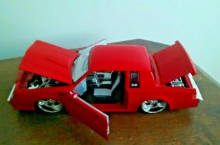 Jada 1:24 N/b Bigtime Muscle 1987 Buick Grand National Die - Cast Candy Red 30341