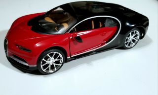 Bugatti Chiron Sport Red And Black Special Edition 1/24 Diecast Model Car Maisto