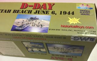 BMC WW2 D - DAY Plastic Army Men UTAH BEACH 40pc Soldier Figure 1:32 54mm Playset 2