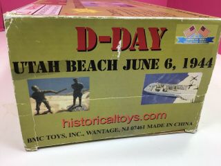 BMC WW2 D - DAY Plastic Army Men UTAH BEACH 40pc Soldier Figure 1:32 54mm Playset 3