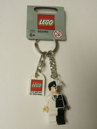 Lego Dc Comics Batman Two Face Mini Figure Keychain With Tag