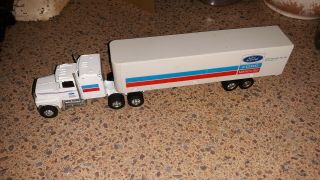 Vtg 1/64 Ertl Ford Holland Parts Truck Tractor Trailer Semi Loose No Package