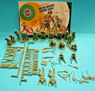 Airfix 51459 1/32 Wwii British Infantry Support Group 1973 Toy Soldiers Set Exc