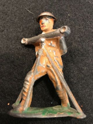 Vintage Barclay/manoil Lead Toy Soldier With Range Finder