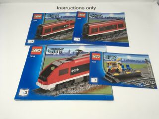 Only Instructions Books 1 - 4 Lego 7938 Passenger Train; No Bricks/parts,  No Box