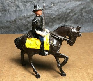 Vintage Lead Figure | Civil Horse Mounted Soldier | Johillco |