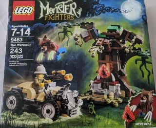 Lego Monster Fighters 9463 The Werewolf & Instructions Mini Figures