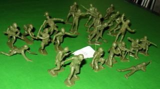 Marx Us Army Gis.  Full Platoon.  All Combat Poses.