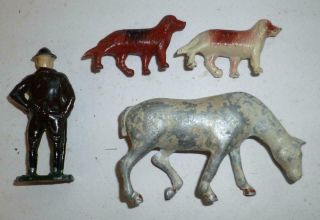 PHILLIP SEGAL VINTAGE LEAD FARMER,  DOGS AND HORSE - 1940/50 ' S 3