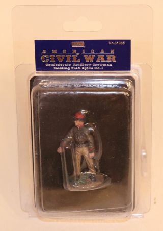 Britains Civil War 31085 Confederate Artillery Crewman Holding Trail Spike No.  1