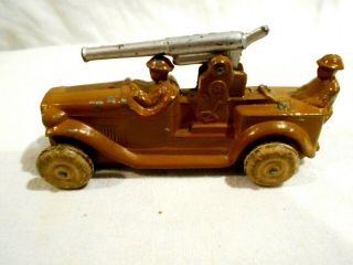 Vintage 1930 ' s Barclay/Manoil Anti Aircraft Cannon Truck 4 
