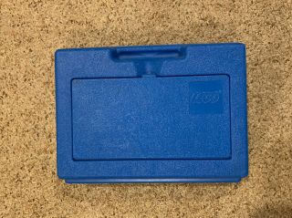 Lego Vintage 1983 Blue Hard Plastic Carrying Case Storage Box