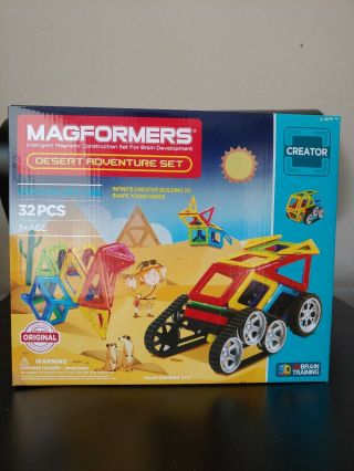 Magformers Desert Adventure Set (32pc) Magnetic Building Blocks,  Educational Toy