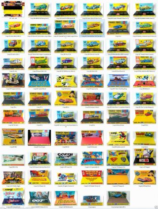 Custom Display Stand Diarama Suit Various Corgi Toys Die - Cast Model Cars 325 - 384